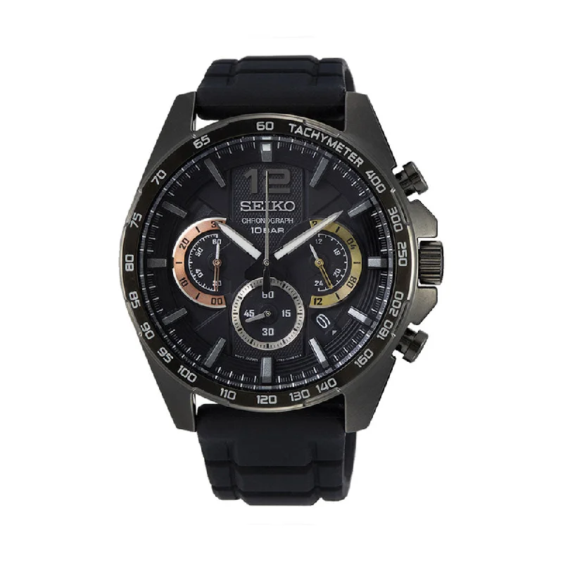 smartwatches with sport modes for athletes-SEIKO SSB349P1_VS Chronograph Watch For Men