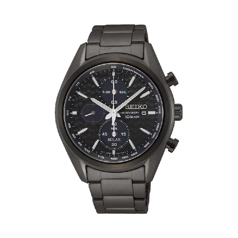 watches with rotating bezel for men with professional design-SEIKO SSC773P1 Mens Collection Chronograph Watch For Men