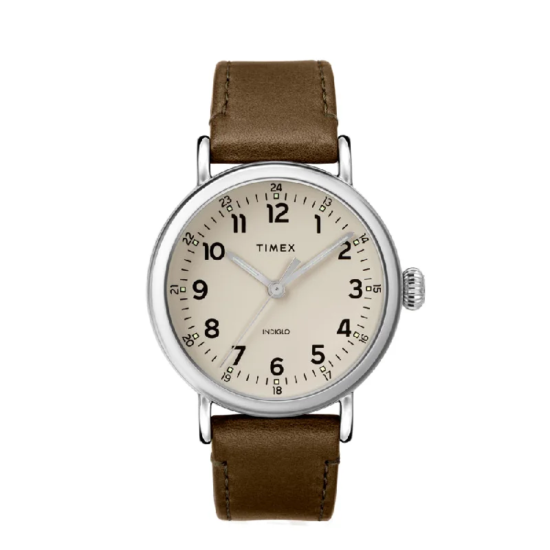 men’s watches with sophisticated designs and functions-Standard 3-Hand 40mm Leather Band