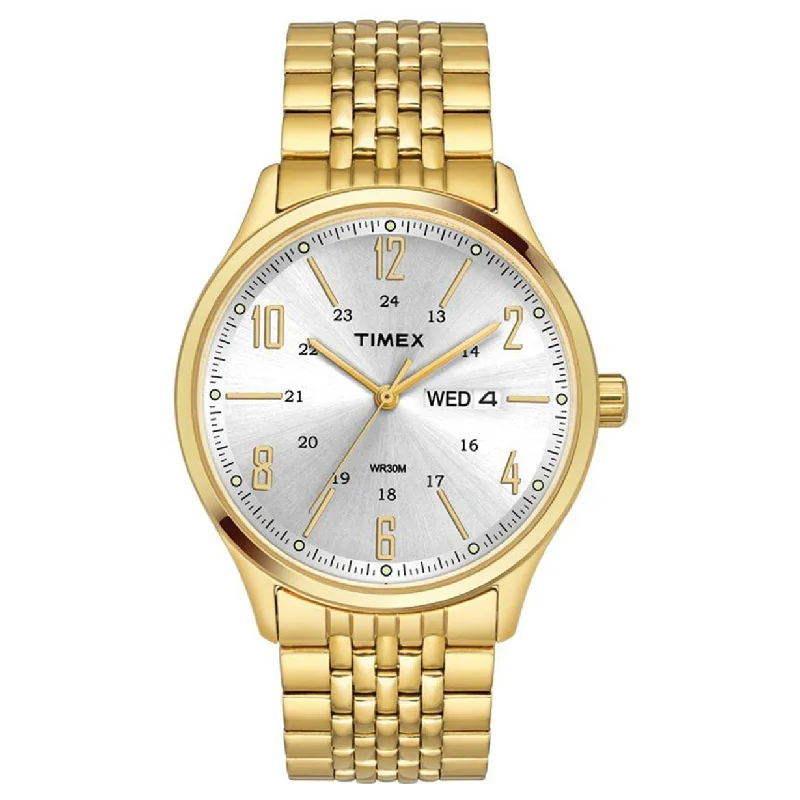 watches for women with minimal metal accents-Classics Sliver Dial Stainless Steel Strap