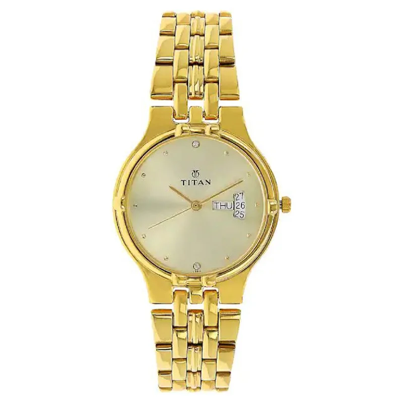 fashionable watches with minimalist design-Karishma Gold Analog