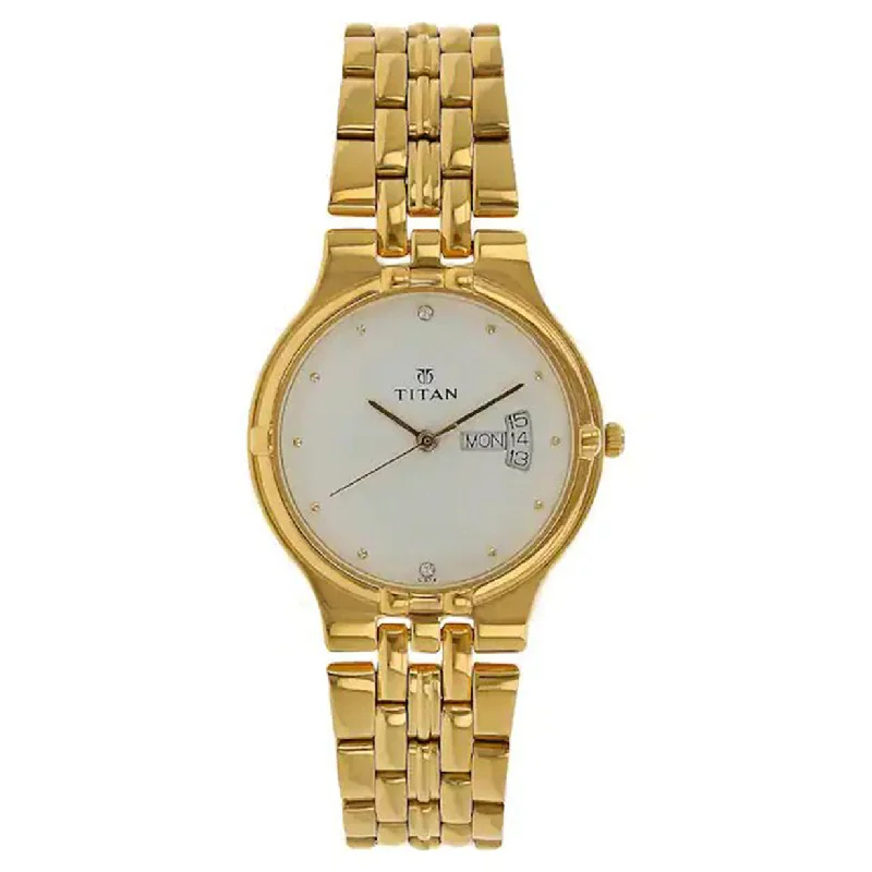 classic analog watches for business meetings-Karishma Gold Stainless Steel